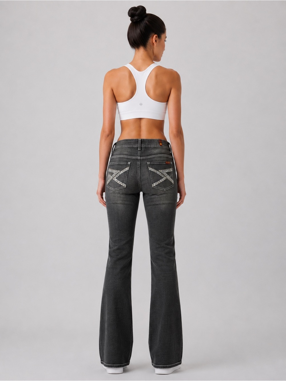7 For All Mankind Jeans Size 29 NWT Dark Gray Bootcut